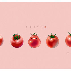 This is a pixiv picture whose title is ミニトマト.