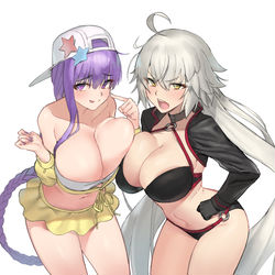 This is a pixiv picture whose title is 水着 BB & ジャンヌ・オルタ.