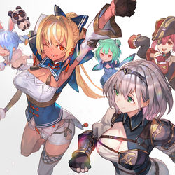 This is a pixiv picture whose title is ホロライブファンタジー.