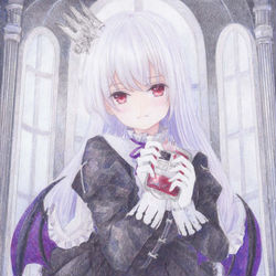 This is a pixiv picture whose title is 吸血姫.