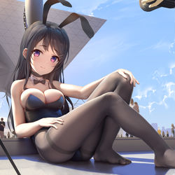 This is a pixiv picture whose title is バニーガール先輩.
