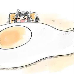 This is a pixiv picture whose title is めだまやき.