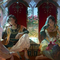This is a pixiv picture whose title is 6月.