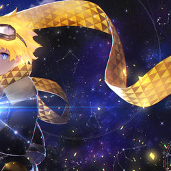 This is a pixiv picture whose title is 君が見た宙.