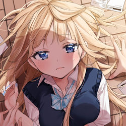This is a pixiv picture whose title is 事故床ドン.