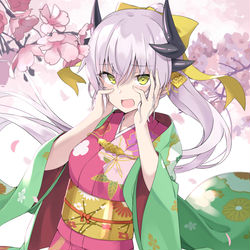 This is a pixiv picture whose title is 剣豪清姫ポニテ.