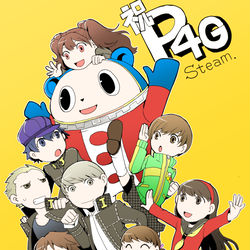 This is a pixiv picture whose title is 【P4G】steam版発売決定！.