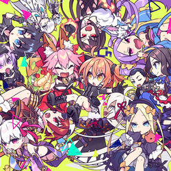 This is a pixiv picture whose title is にぎやかカルデア.