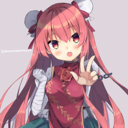 This is a pixiv picture whose title is ロング華扇ちゃん.
