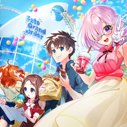 This is a pixiv picture whose title is 5周年.