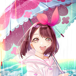 This is a pixiv picture whose title is Healin’Good♥Rain衣装のどか.