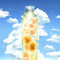 This is a pixiv picture whose title is 夏待ちハーバリウム.