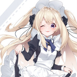 This is a pixiv picture whose title is メイドさん.