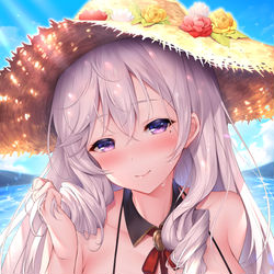 This is a pixiv picture whose title is 水着アルジェリー.