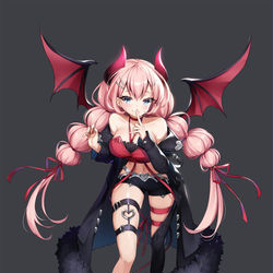 This is a pixiv picture whose title is テネブリア_サキュバス.