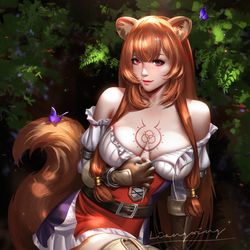 This is a pixiv picture whose title is Raphtalia.