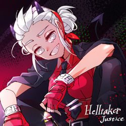 This is a pixiv picture whose title is 激ヤバ悪魔のジャスティス!!!.