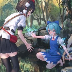 This is a pixiv picture whose title is 警戒.