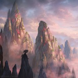 This is a pixiv picture whose title is Ikoria Mountain from Magic:tG.