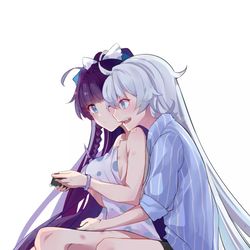 This is a pixiv picture whose title is 一起快乐的打游戏吧！.