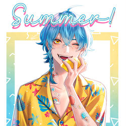 This is a pixiv picture whose title is Summer！.