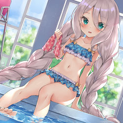 This is a pixiv picture whose title is 水着こころちゃん.