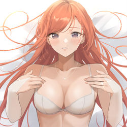 This is a pixiv picture whose title is 純白な有栖川夏葉.