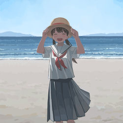 This is a pixiv picture whose title is 夏.