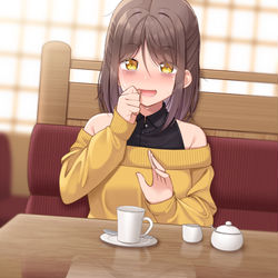 This is a pixiv picture whose title is あれ…？ど…どうしたんだろ…。お仕事楽しいのにな…。.