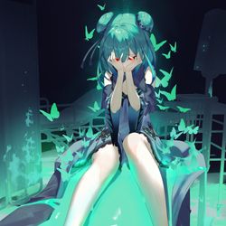 This is a pixiv picture whose title is 羽化.