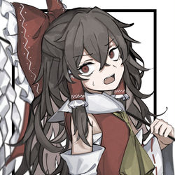 This is a pixiv picture whose title is 霊夢.
