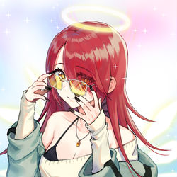 This is a pixiv picture whose title is 長髪 エクシア🕶️.