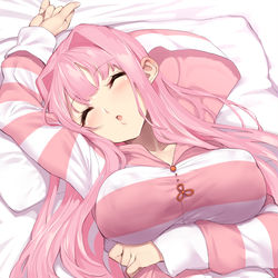 This is a pixiv picture whose title is あか寝ちゃん.