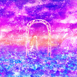 This is a pixiv picture whose title is 【曲イラスト】Eustoma.
