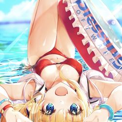 This is a pixiv picture whose title is 水着えりり⛱.