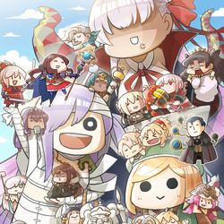 This is a pixiv picture whose title is FGO5周年おめでとうございます絵。.