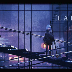 This is a pixiv picture whose title is 灯梯.