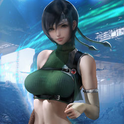 This is a pixiv picture whose title is 尤菲 Yuffie pinup.