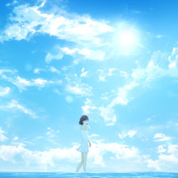 This is a pixiv picture whose title is 夏に挨拶を。.