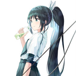 This is a pixiv picture whose title is 弓道少女.