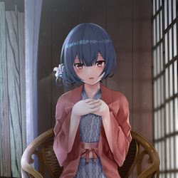 This is a pixiv picture whose title is 旅館のあのスペースと凛世ちゃん.