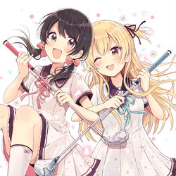 This is a pixiv picture whose title is 『すいんぐ!!』①巻発売！.