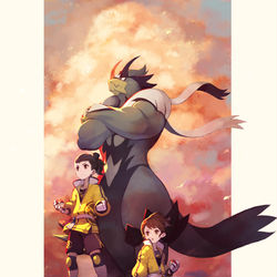 This is a pixiv picture whose title is 鎧の孤島.