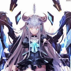 This is a pixiv picture whose title is 女神の投げ槍.