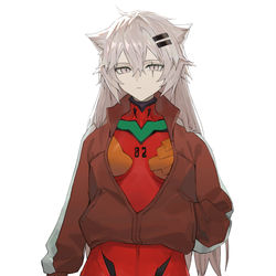 This is a pixiv picture whose title is ラップ+EVA.