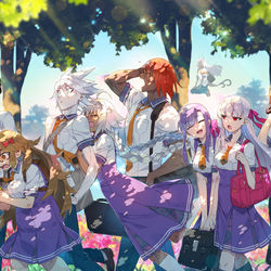 This is a pixiv picture whose title is ユガ・クシェートラ学園.