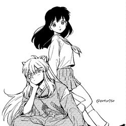 This is a pixiv picture whose title is 犬夜叉.