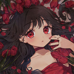 This is a pixiv picture whose title is 🥀.
