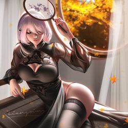 This is a pixiv picture whose title is Cheongsam 2B.