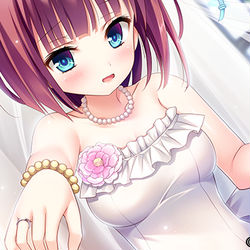 This is a pixiv picture whose title is 左手じゃなくて右手の指輪は理由があるみたい.